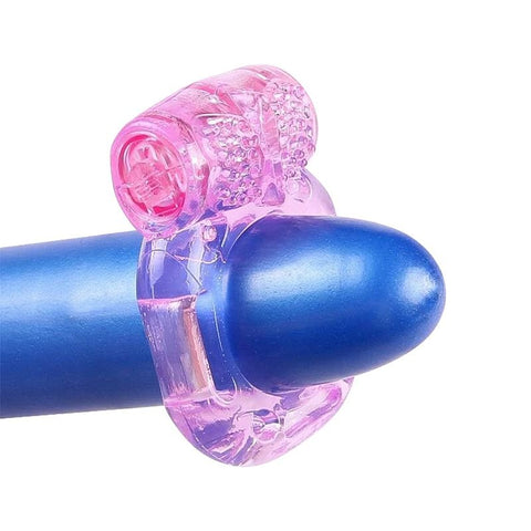 Anel Peniano Com Vibração Gtoy Borboleta - 1010