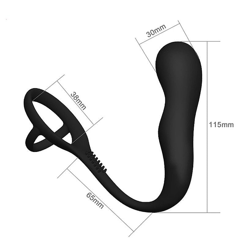 Estimulador de próstata com anel Duplo - 8653