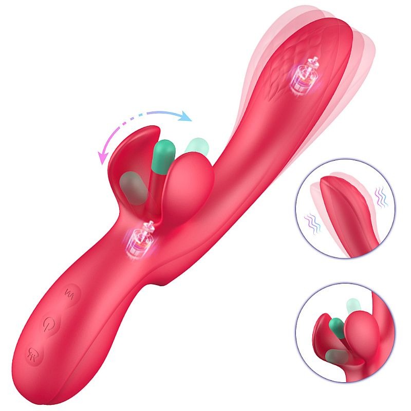 Vibrador Duplo Estímulo com Movimento - 9081