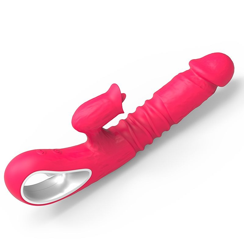 Vibrador Duplo Vai e Vem e Clitoris - 8201