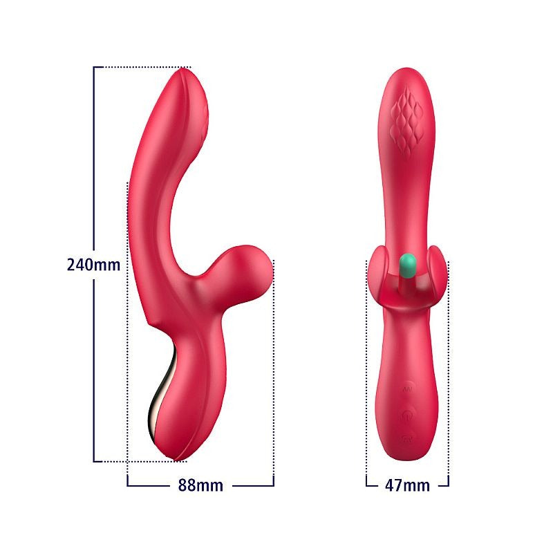 Vibrador Duplo Estímulo com Movimento - 9081