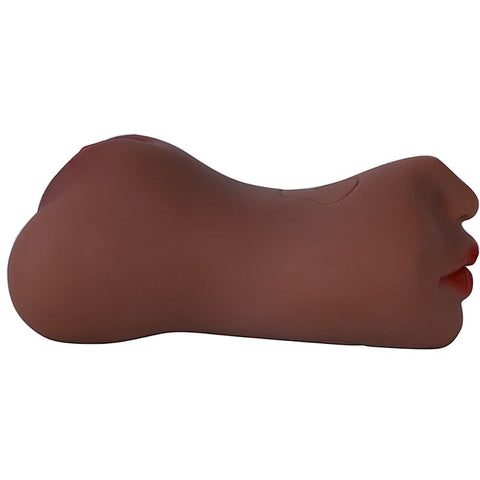 Masturbador Vagina e Ânus com Boca - 17,5x7,5cm - 9787