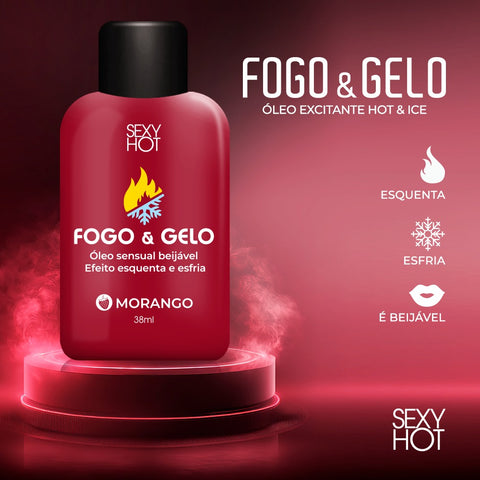 Fogo E Gelo Beijável Dupla Sensação Térmica
