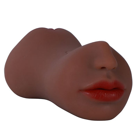 Masturbador Vagina e Ânus com Boca - 17,5x7,5cm - 9787