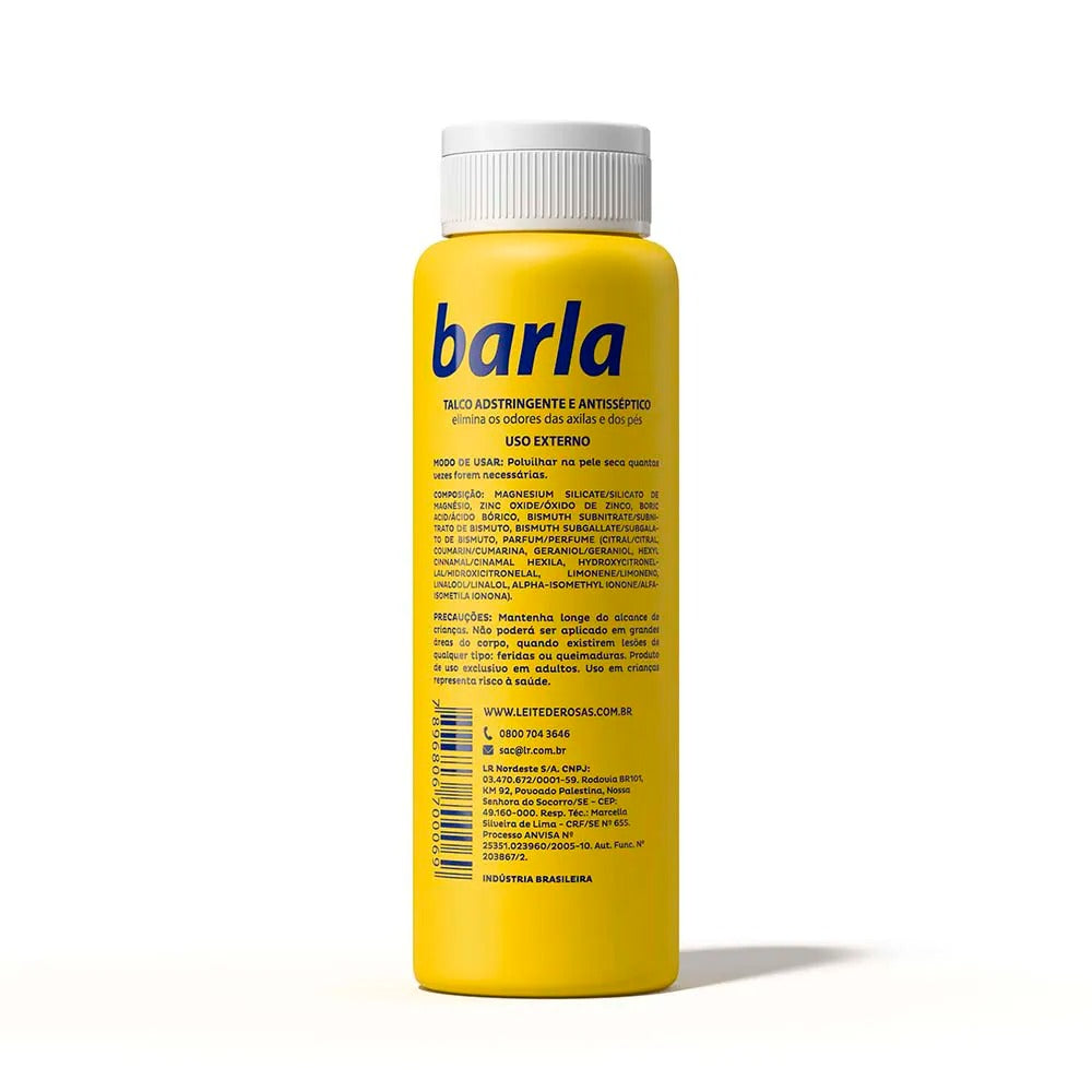 Talco Antisséptico para Higienização Barla