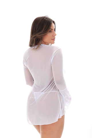 Robe Sensual em Tule amarração frontal – Samantha