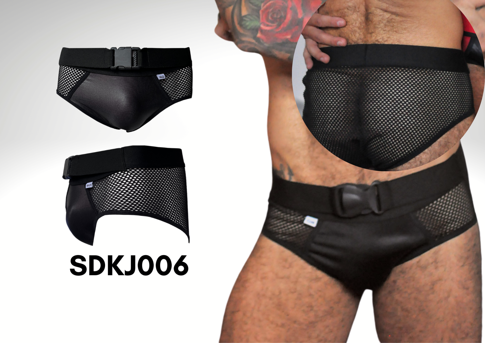 Cueca Em Cirre Com Arrastao -Sdkj006